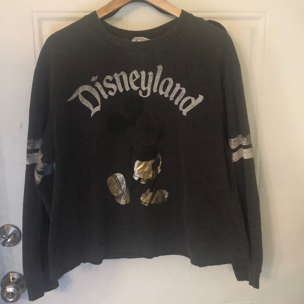 Disney Parks Disneyland Black and Gold Mickey Mouse Jersey